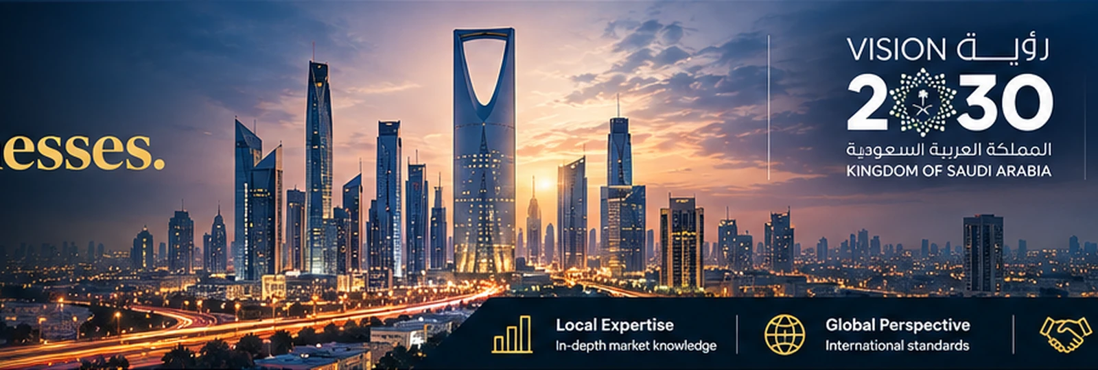 Riyadh skyline and Saudi Arabia's growing business landscape